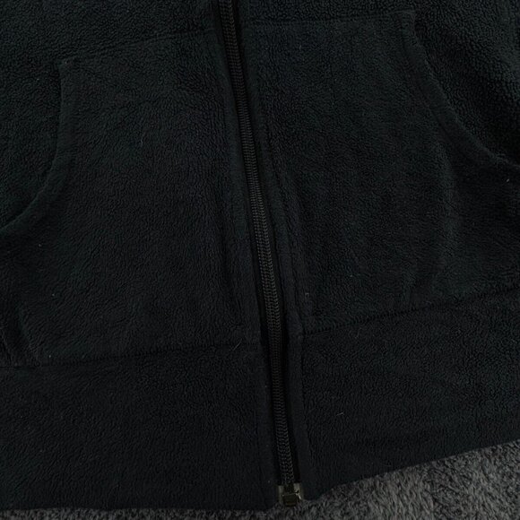Patagonia Adult Women Jacket Small Black Hooded Full Zip Fleece W/ Pockets - Picture 11 of 13